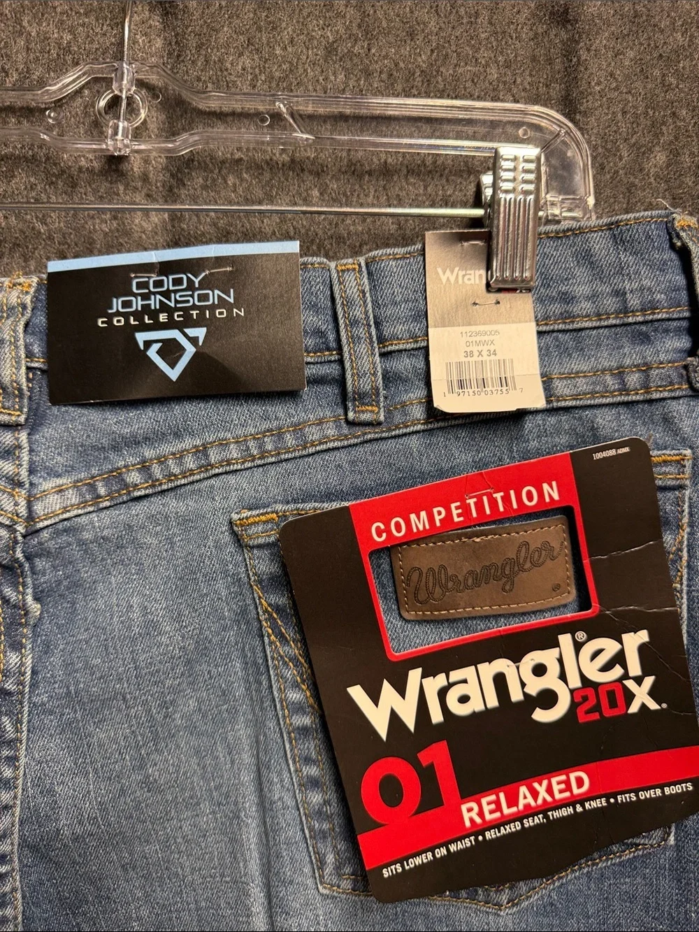 Cody Johnson Wrangler Classic Light Blue Flared Denim Jeans
